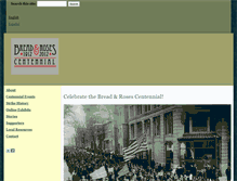 Tablet Screenshot of breadandrosescentennial.org